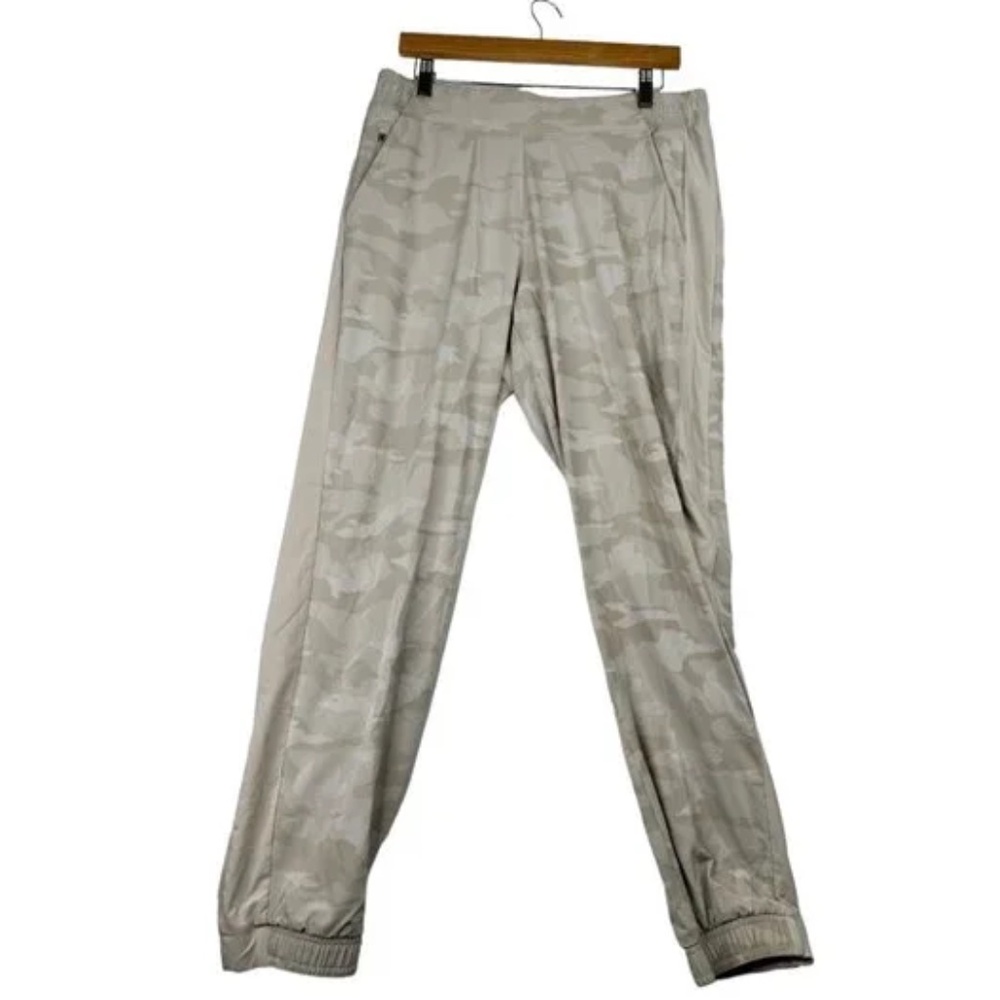 Athleta Brooklyn Textured Joggers sz 12 Cream